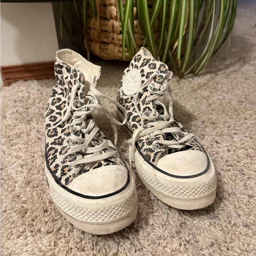 Cheetah Print Converse